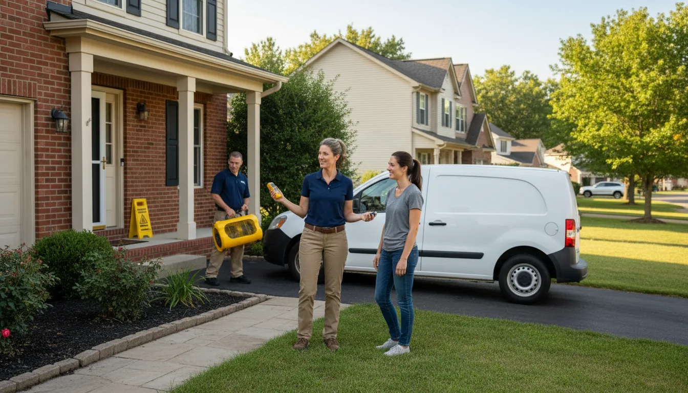 Residential water damage restoration in Levittown, PA